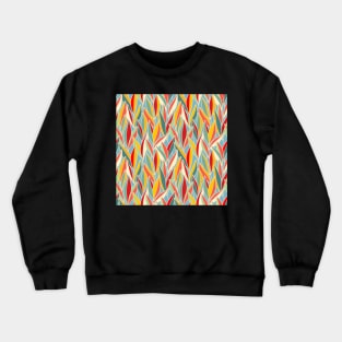 Colorful Eucalyptus Leaves Crewneck Sweatshirt